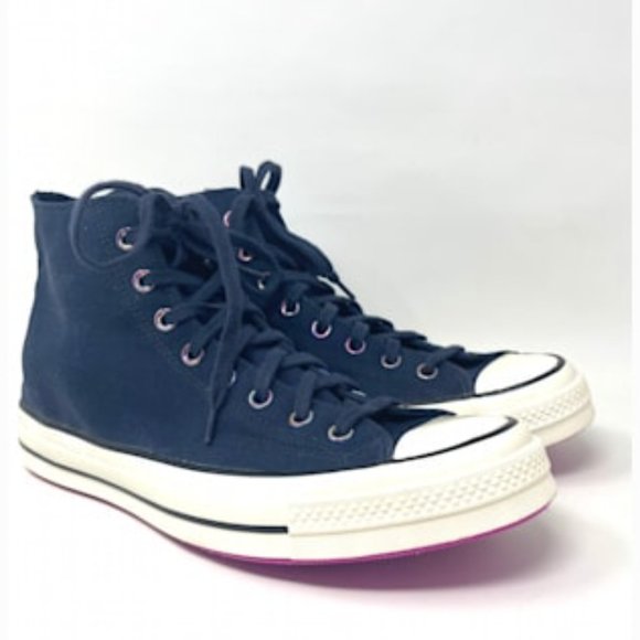 Converse Chuck 70 Shoes Men's HI Obsidian Bold Citron Egret Canvas Size 170491C - Picture 2 of 11